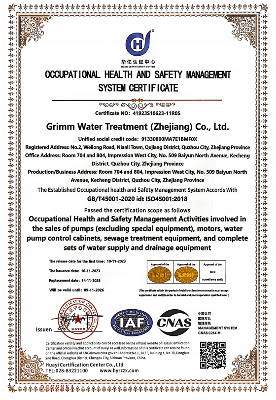 ISO 45001 Occupational Health & Safety