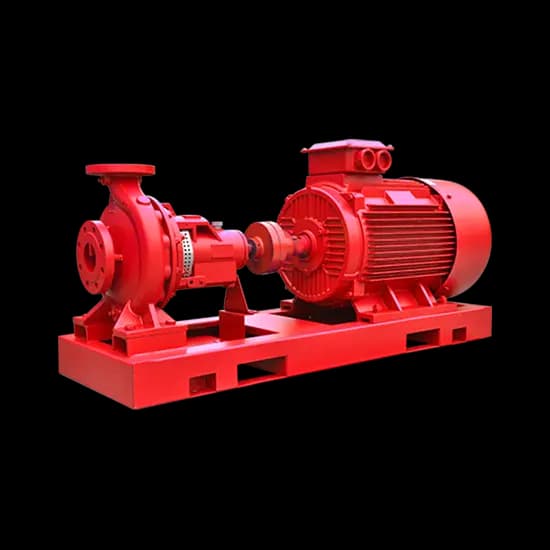 Electric horizontal split end suction pump