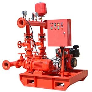 Electric horizontal split end suction pump