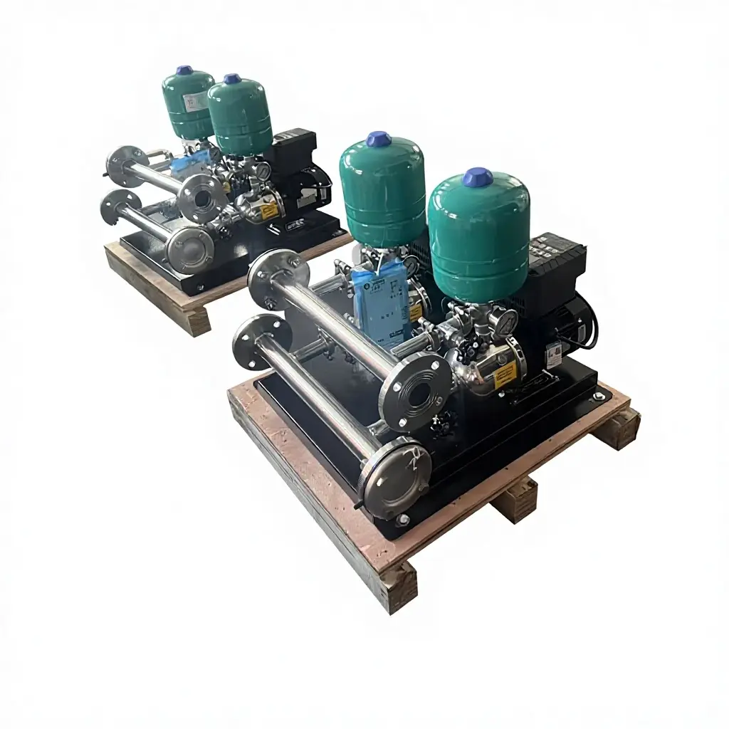 Horizontal booster pump group