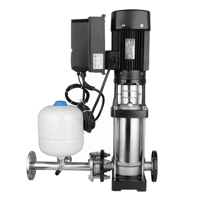 Vertical booster pump set