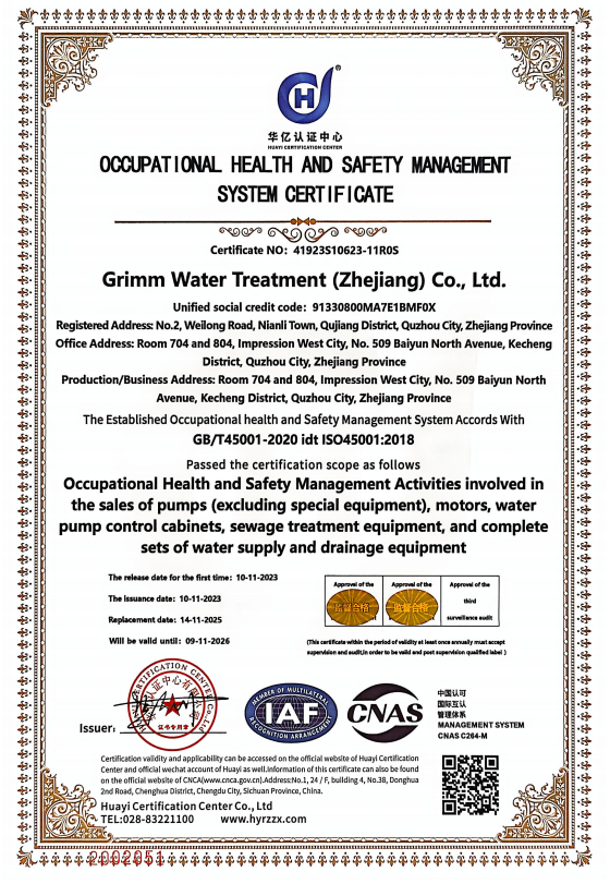 ISO 45001 Occupational Health & Safety